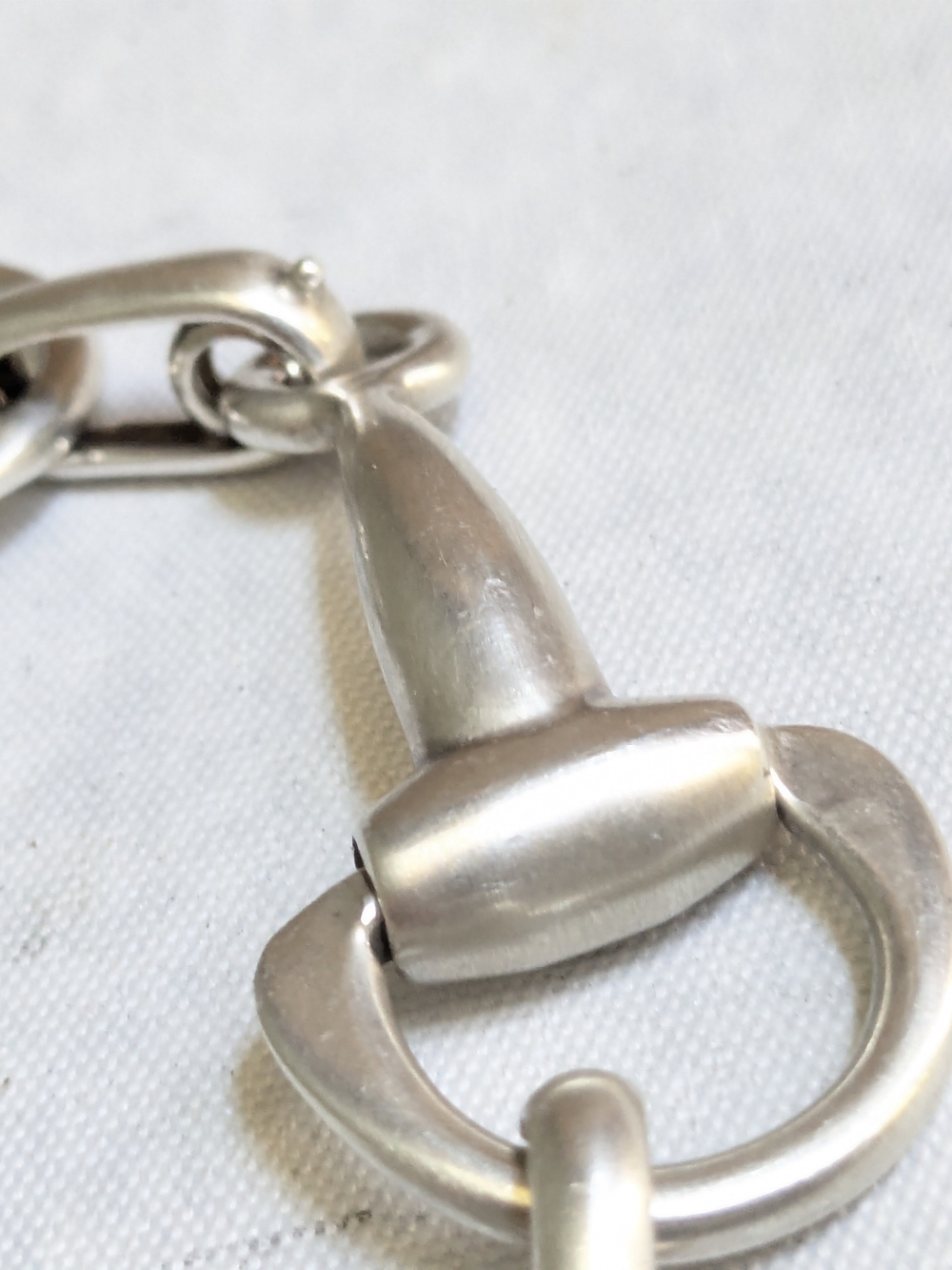 Vintage Taxco Sterling Silver Equestrian Bracelet 7" Horsebit Stirrup Mexico - Picture 4 of 16